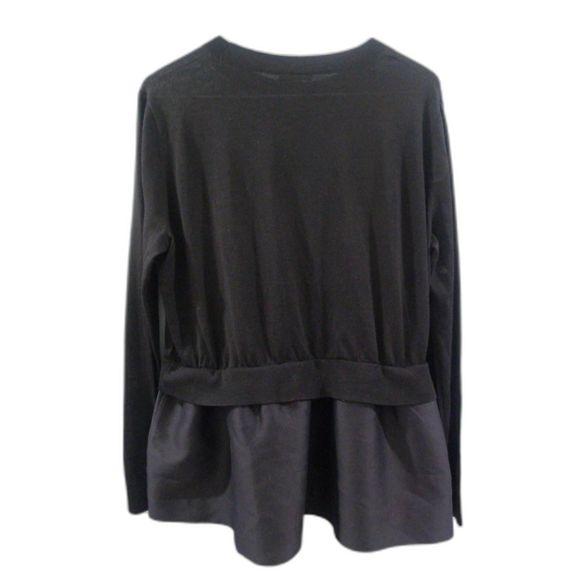 COS Wool Silk Blend Peplum Sweater - Black M - Picture 3 of 7